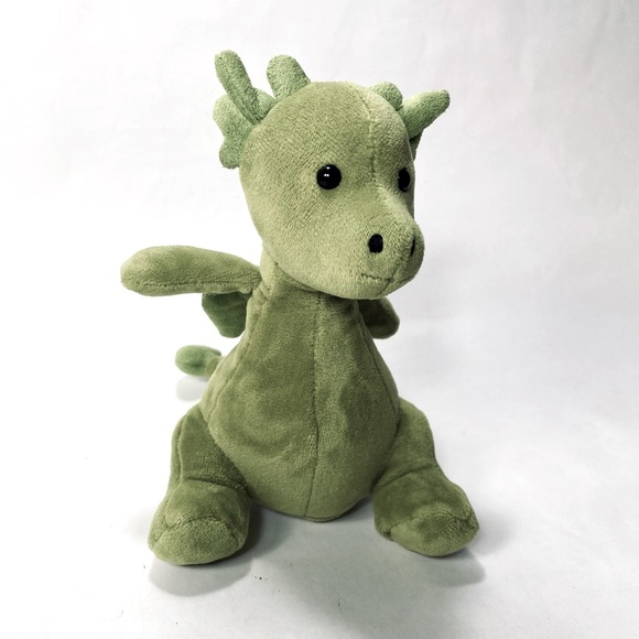 Jellycat Little Puff Dragon Plush Jade Retired Stuffed Animal - Picture 1 of 11